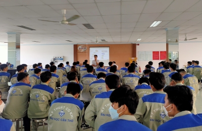SAMCO AN LẠC CHÀO ĐÓN ĐOÀN SINH VIÊN TRƯỜNG ĐẠI HỌC CẦN THƠ ĐẾN THAM QUAN NHÀ MÁY CỦ CHI